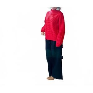 NEW EASEL stretch wool doby pants in black